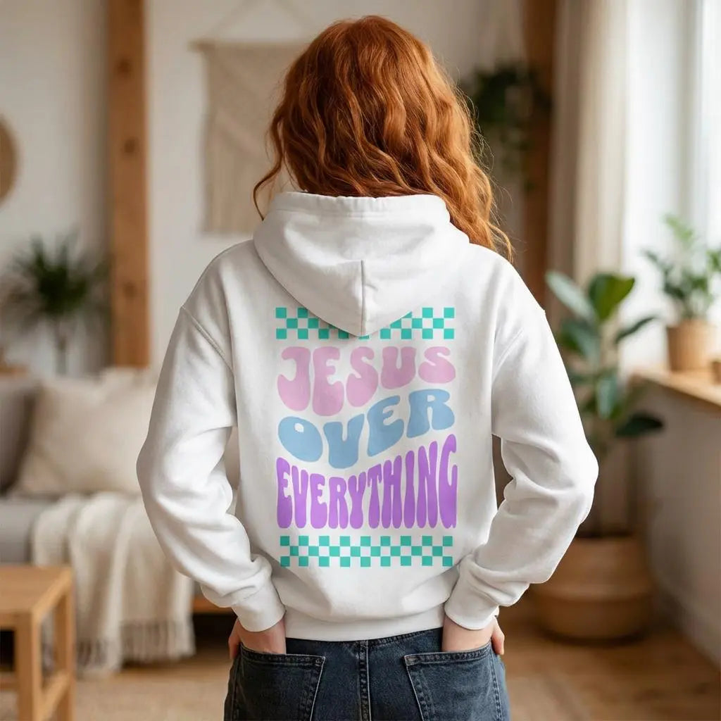 Checkered Jesus Hoodie