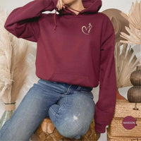 Brokenhearted Hoodie, Psalm 147:3 Hoodie, Christian Streetwear Hoodie, Broken Heart Healing Design, Faith Based Sweatshirt, Worship Apparel