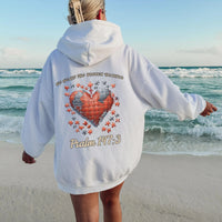 Brokenhearted Hoodie, Psalm 147:3 Hoodie, Christian Streetwear Hoodie, Broken Heart Healing Design, Faith Based Sweatshirt, Worship Apparel