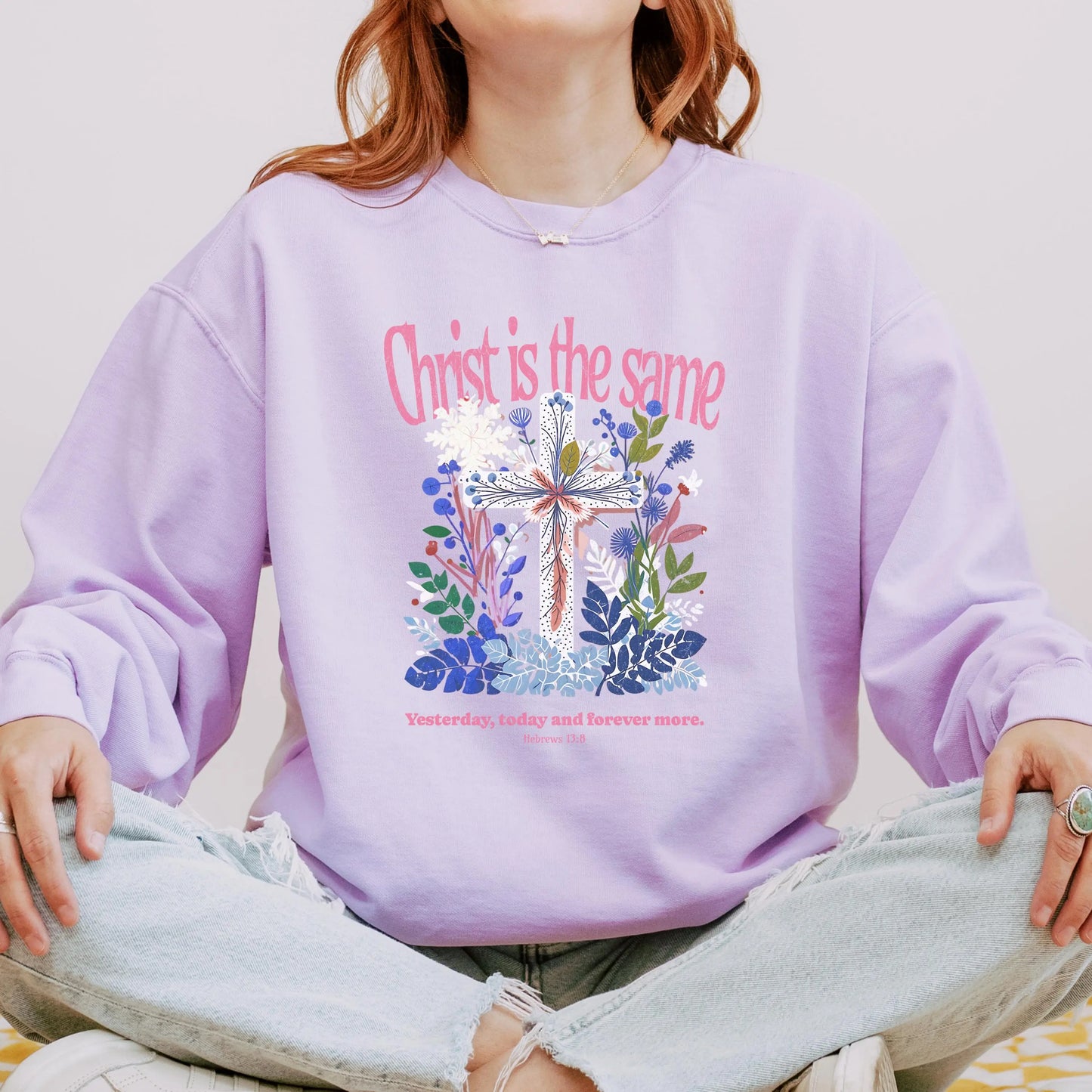 Christian Sweatshirt For Women| Bible Verse Crewneck | Comfort Colors Faith Sweatshirt | Christian Gift for Women