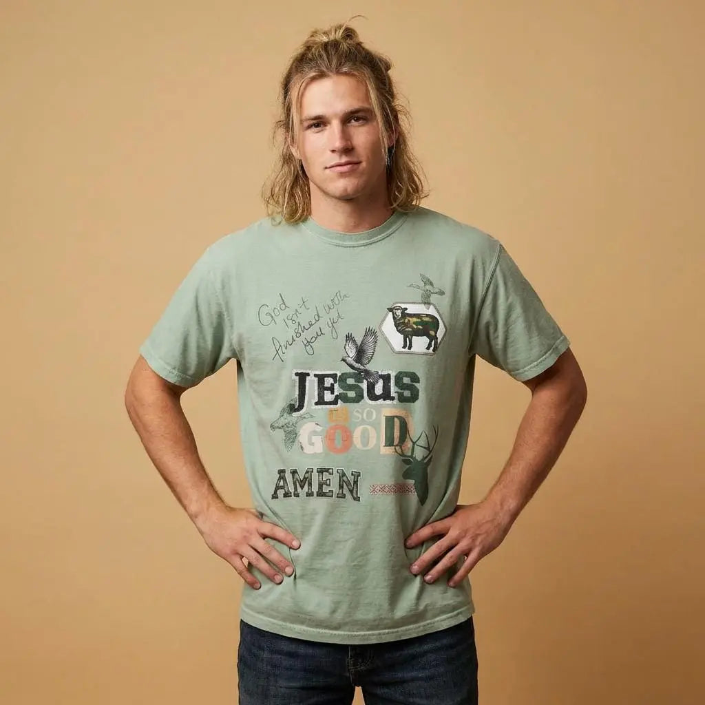 Jesus Is So Good Tee, Vintage Style Christian Shirt, Faith Inspired Graphic Tee, Aesthetic Christian Apparel, Inspirational Christian Gift
