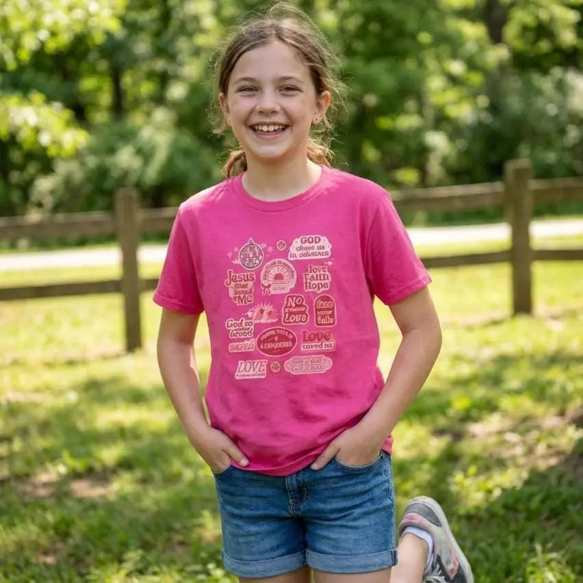 Christian Kids Tee | youth camp tee | religious apparel for children | Christian Youth Tshirt | Jesus Shirts for Kids