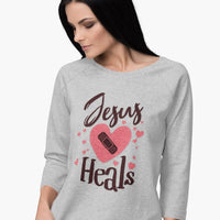 Jesus Heals Christian Long Sleeve Shirt | Faith Based Shirt | Christian Apparel, Gildan Long Sleeve Tee | Christian faith shirt