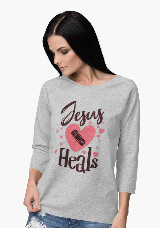 Jesus Heals Christian Long Sleeve Shirt | Faith Based Shirt | Christian Apparel, Gildan Long Sleeve Tee | Christian faith shirt