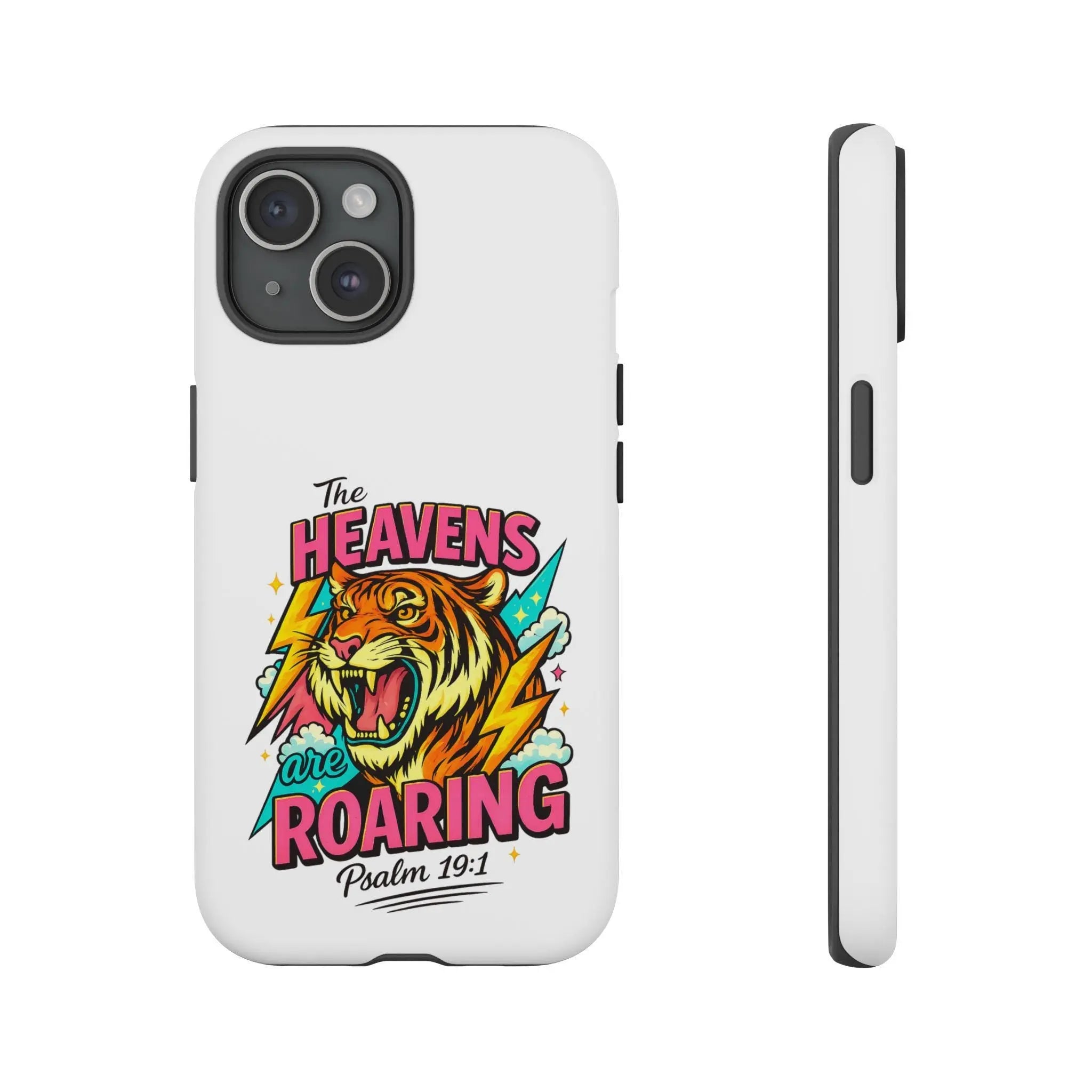 Heavens Are Roaring Tiger Phone case | Christian Cell Phone Case | Christian Accessories