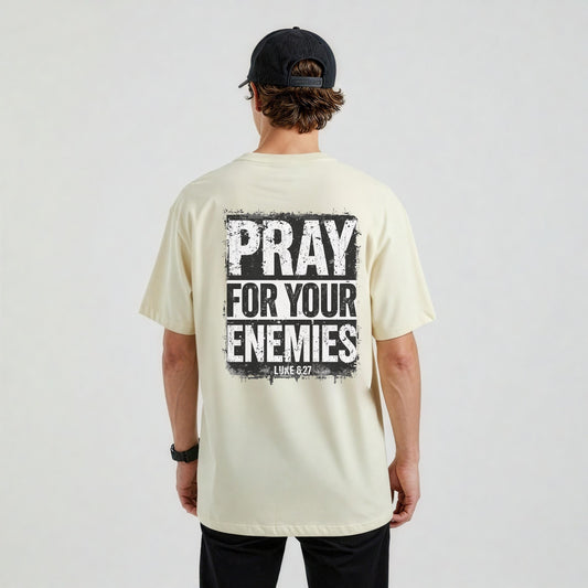 Comfort Colors Pray For Your Enemies T-Shirt | Christian Scripture Apparel | Religious T-shirt | Bible Verse Shirt Gift