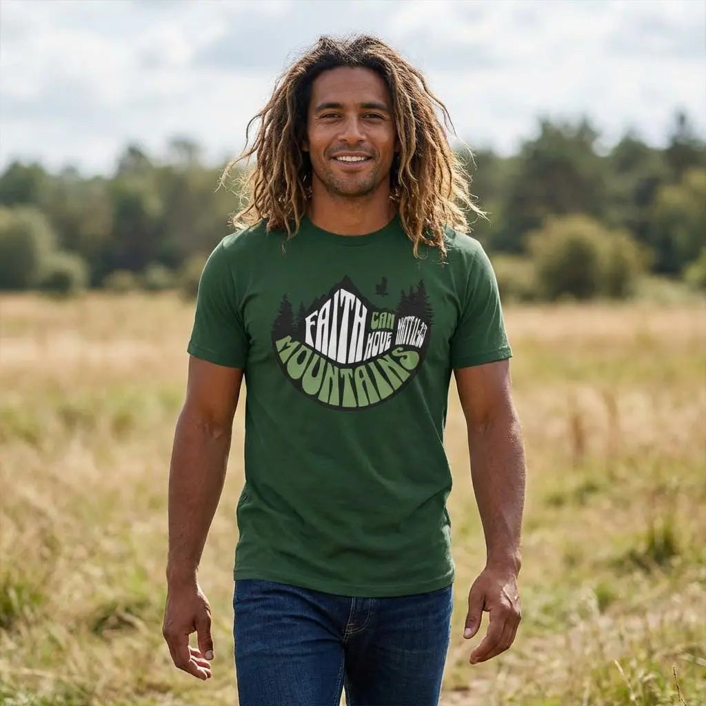 Christian Fitness Tee | Men’s Performance T-Shirt | Men’s Activewear T-Shirt | Motivational Faith Gym Tee | DryBlend Athletic Faith Tee