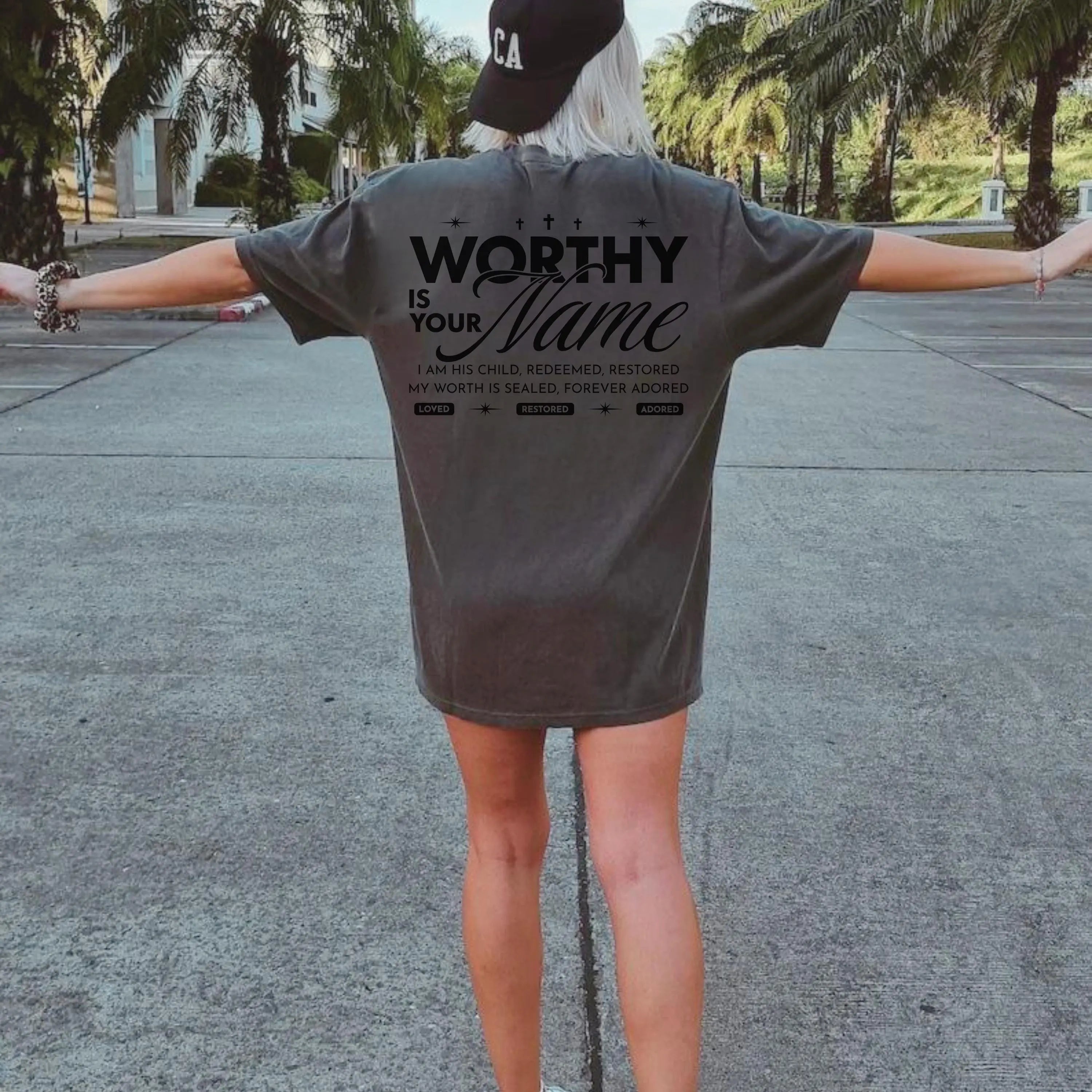 Worthy Is Your Name Tee | Trendy Christian Shirt | Christian Faith Scripture Tee | Bible Verse Shirt | Church T-Shirt | Worship leader Gift