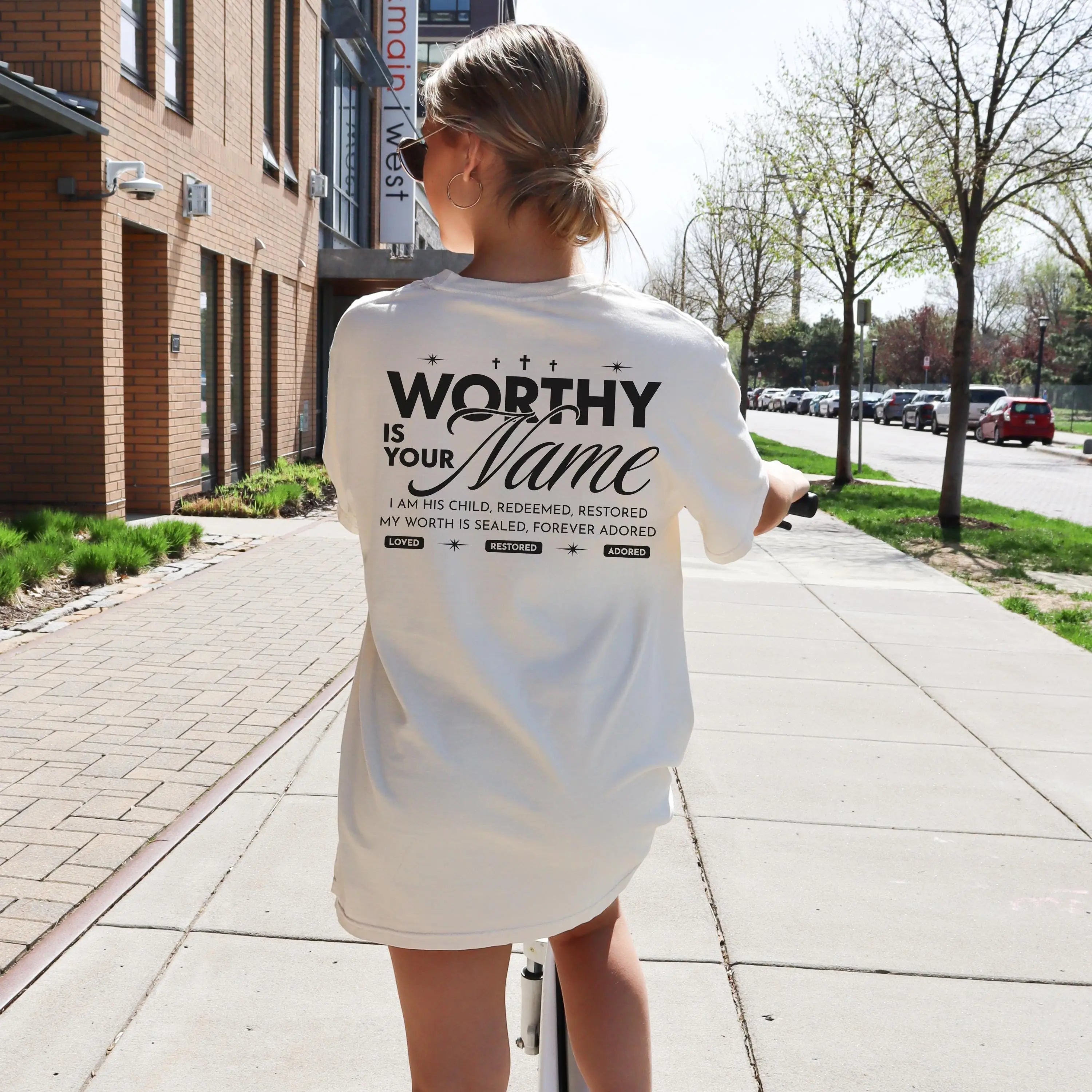 Worthy Is Your Name Tee | Trendy Christian Shirt | Christian Faith Scripture Tee | Bible Verse Shirt | Church T-Shirt | Worship leader Gift