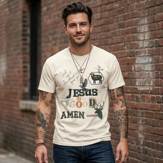 Jesus Is So Good Tee, Vintage Style Christian Shirt, Faith Inspired Graphic Tee, Aesthetic Christian Apparel, Inspirational Christian Gift
