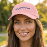 Embroidered Christian Faith Hat | Kingdom Minded Dad Cap |