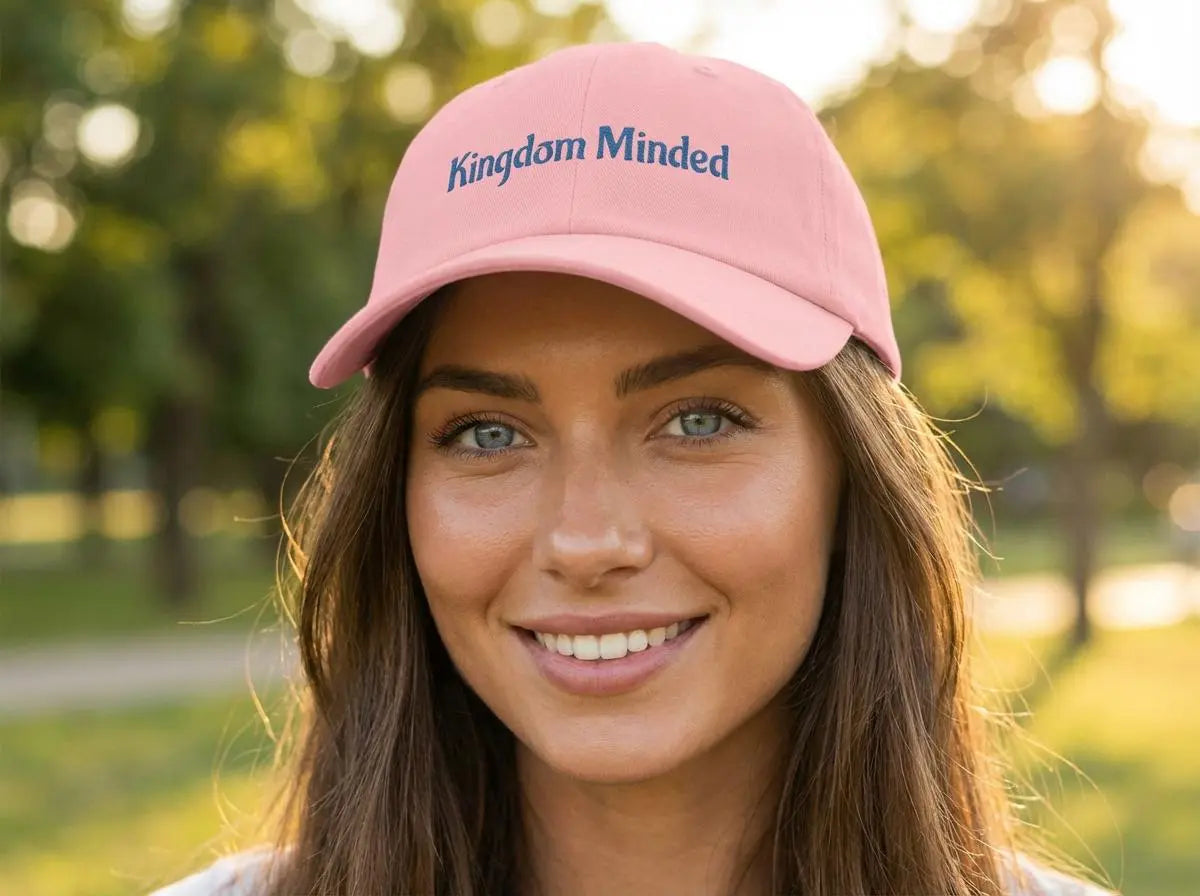 Embroidered Christian Faith Hat | Kingdom Minded Dad Cap |