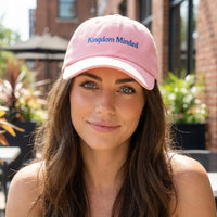 Embroidered Christian Faith Hat | Kingdom Minded Dad Cap |