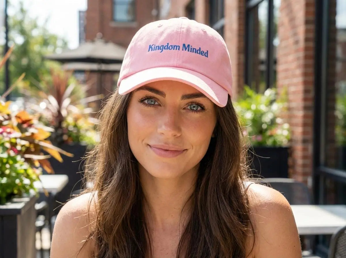 Embroidered Christian Faith Hat | Kingdom Minded Dad Cap |