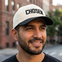 CHOSEN Cap | Two-Tone Trucker Hat | Christian Apparel for Men| Embroidered Christian Hat