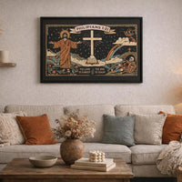 Medieval Christian At | Christian Wall Art | Philippians 1:21 Print | Christian Home Decor