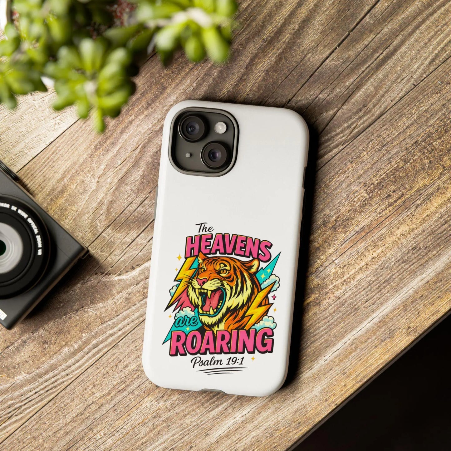 Heavens Are Roaring Tiger Phone case | Christian Cell Phone Case | Christian Accessories