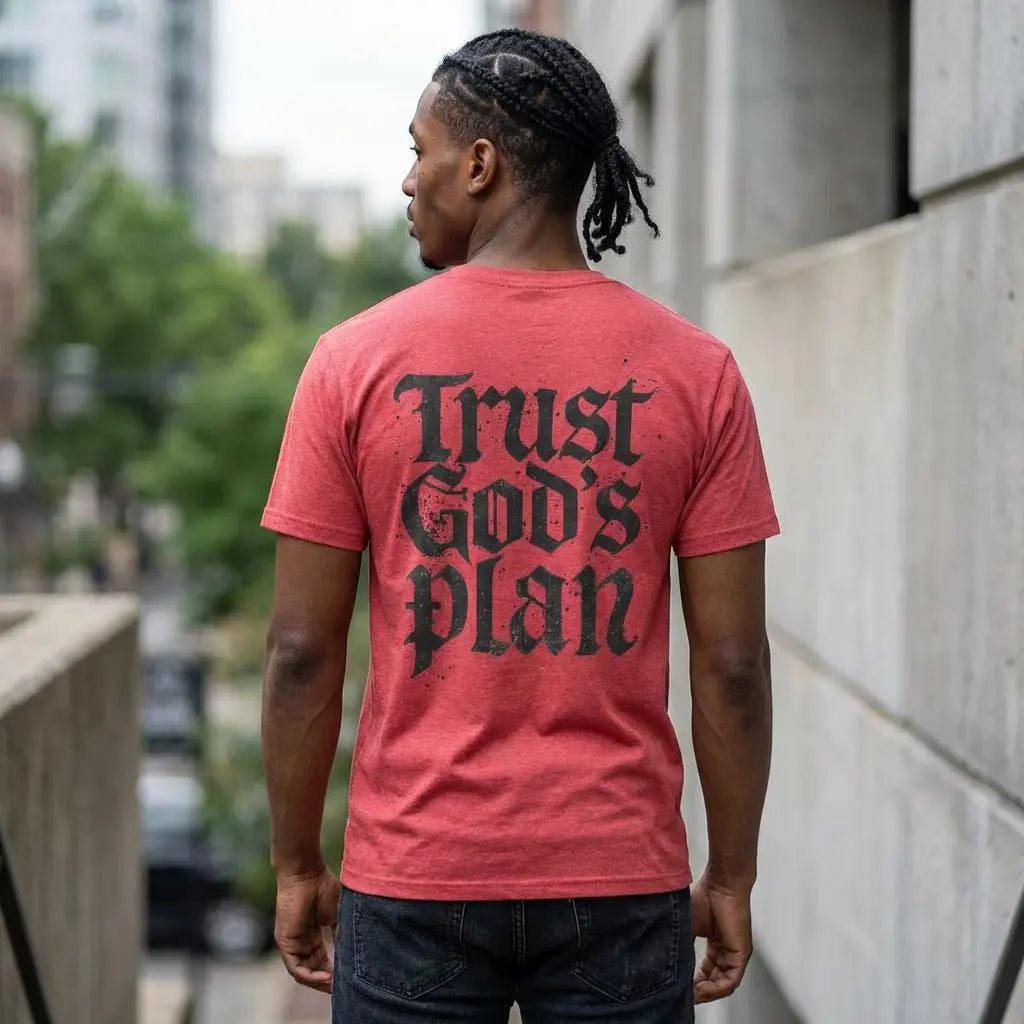 Trust God's Plan Christian Gym T-Shirt | Religious Activewear | Christian Workout Clothes