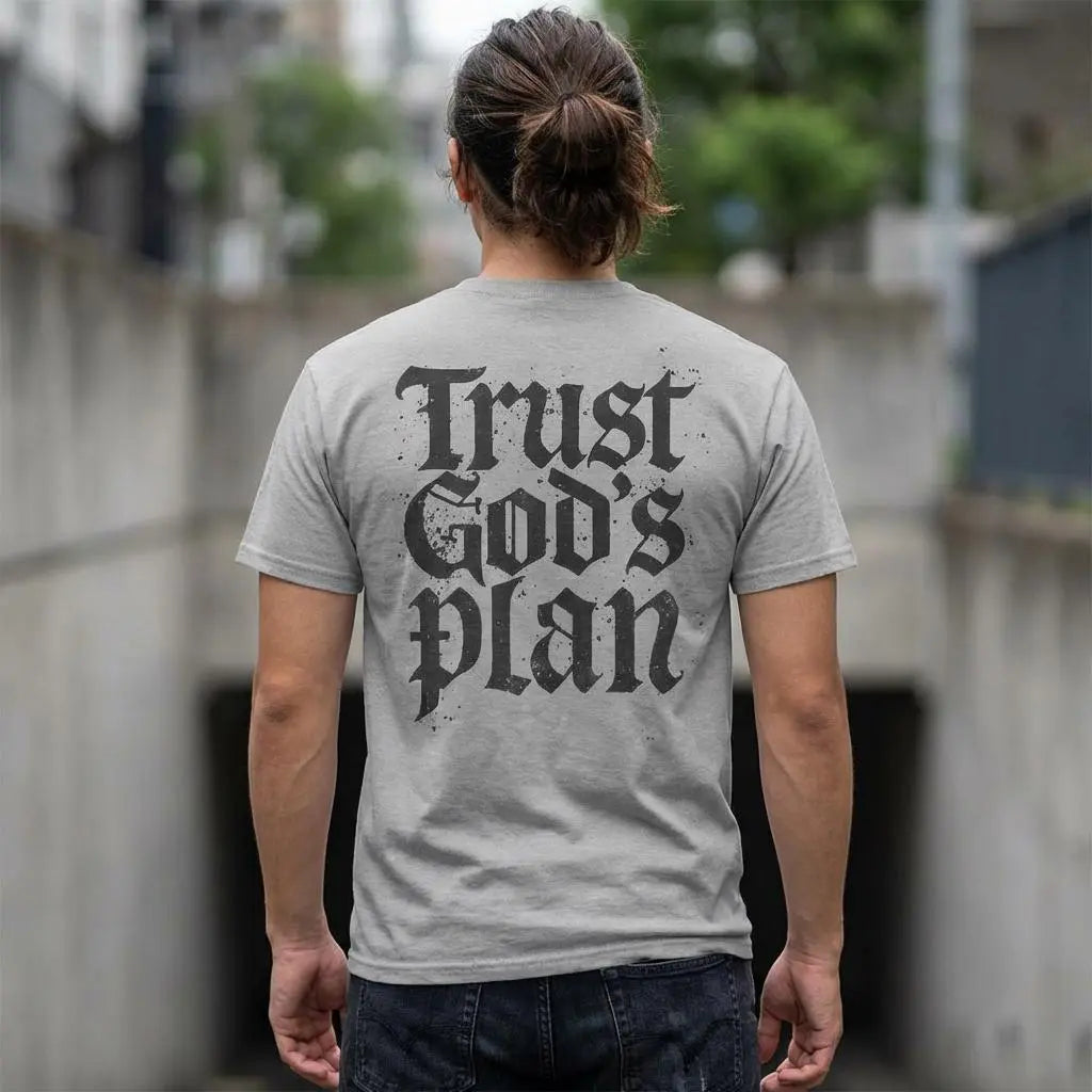 Trust God's Plan Christian Gym T-Shirt | Religious Activewear | Christian Workout Clothes