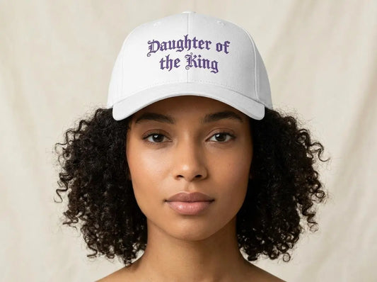 Daughter of the King Embroidered Baseball Cap | Faith Christian Scripture Hat
