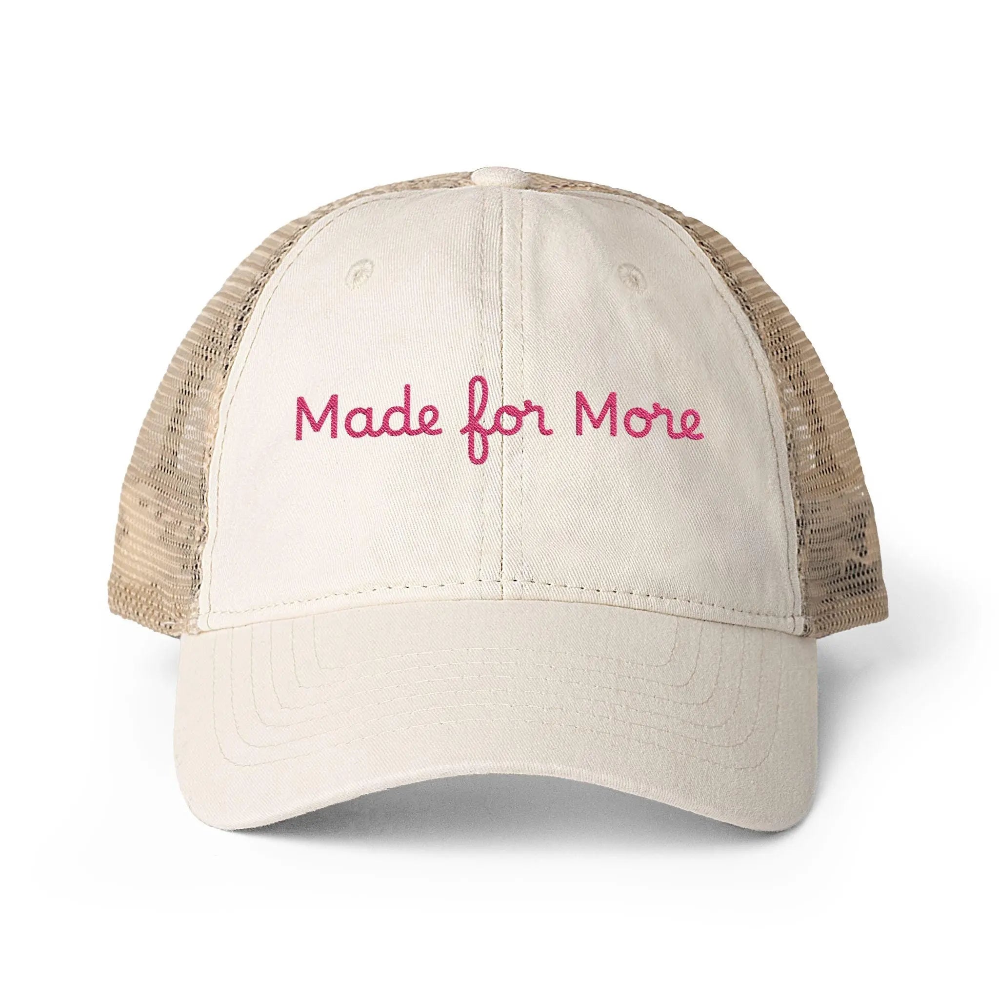 Made for More Christian Trucker Hat | Jesus Trucker Hat | Embroidered Christian Cap