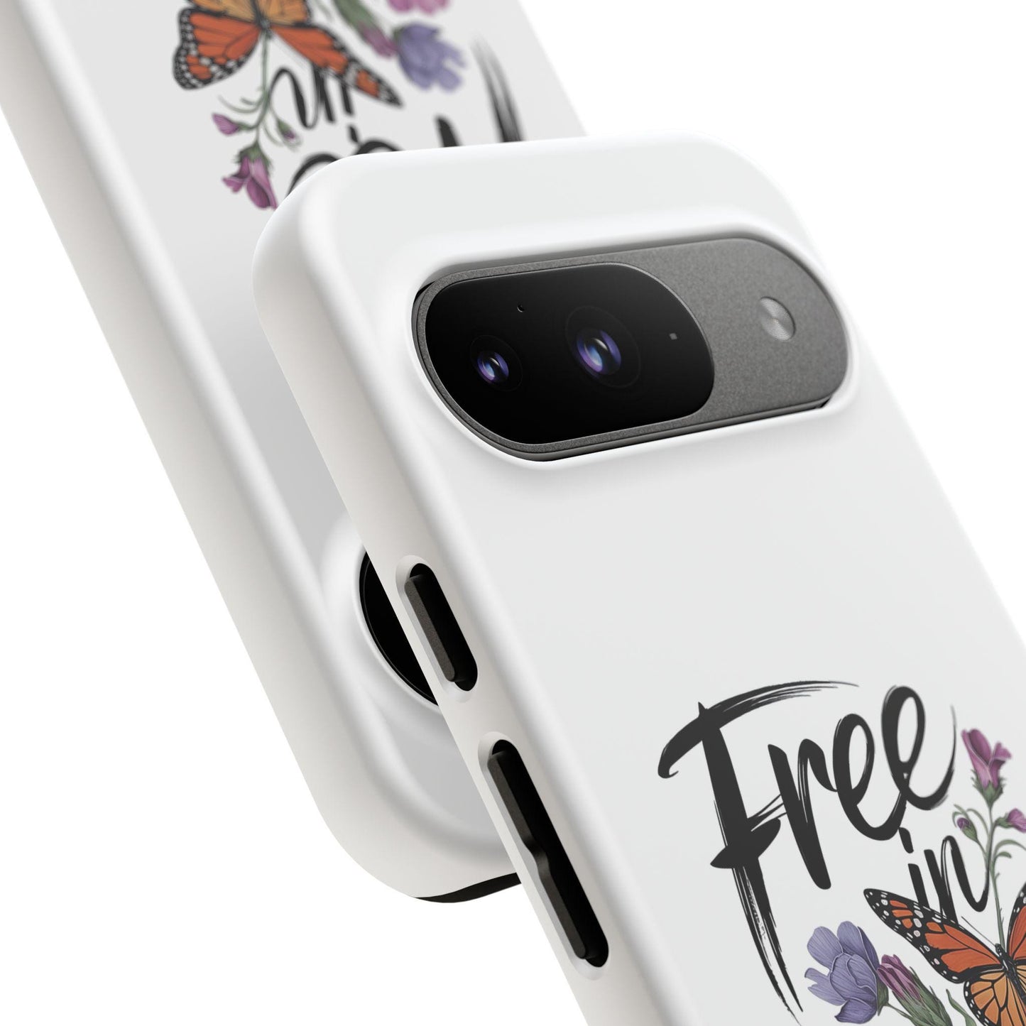 Free in Christ Bible Verse Phone Case | Christian Case iPhone | Christian floral phone case | Religious Phone Case | Faith Phone Case