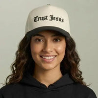 Trust Jesus Embroidered Two-Tone Cap | Christian baseball hat | Christian Accessories