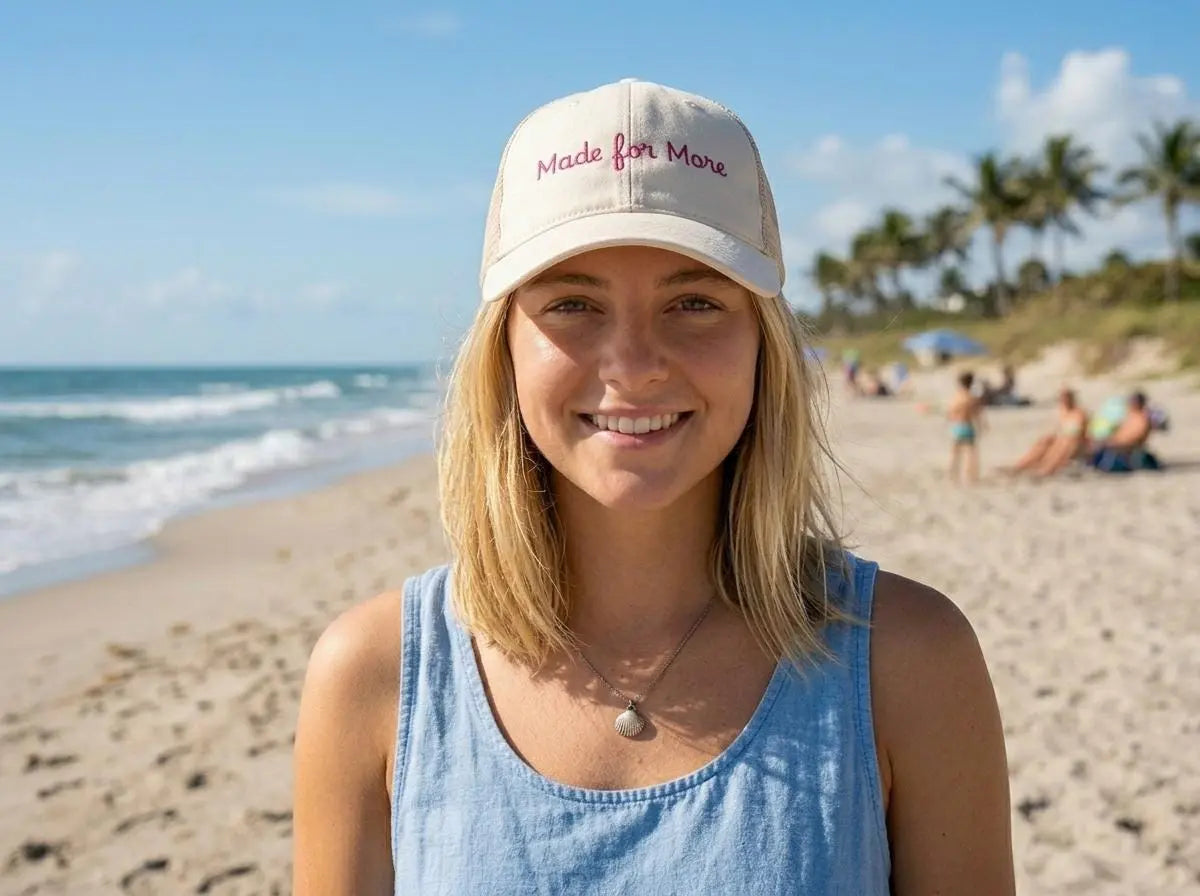 Made for More Christian Trucker Hat | Jesus Trucker Hat | Embroidered Christian Cap