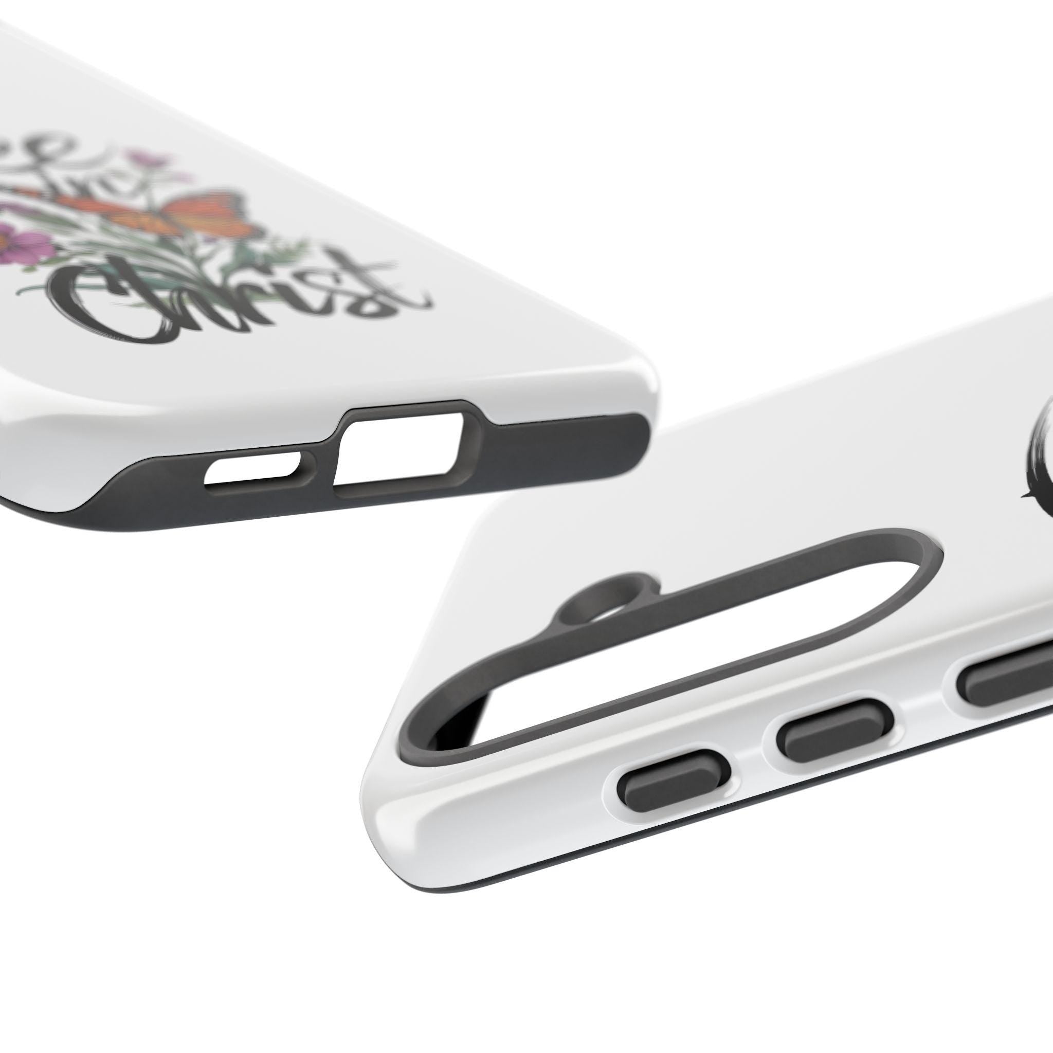 Free in Christ Bible Verse Phone Case | Christian Case iPhone | Christian floral phone case | Religious Phone Case | Faith Phone Case