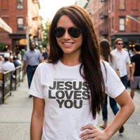Jesus Loves You Shirt | Comfort Colors Christian Tee | John 15:13 Bible Verse Shirt | Faith Based Apparel |