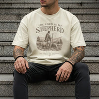 The Lord Is My Shepherd T-shirt | Vintage Christian Graphic Tee | Christian Comfort Colors Tee, Psalm 23 Tee | Mens Christian Clothing