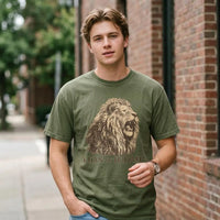 Lion of Judah Shirt Comfort Colors 1717, Vintage Christian T-Shirt, Faith Based Apparel, Christian Graphic Tee, Christian Streetwear