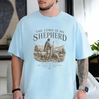 The Lord Is My Shepherd T-shirt | Vintage Christian Graphic Tee | Christian Comfort Colors Tee, Psalm 23 Tee | Mens Christian Clothing