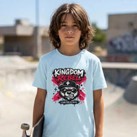 Kingdom Rebel Youth Shirt, Christian Kids Tee, Comfort Colors 9018 Youth T-Shirt, Faith Graphic Tee, Christian Gift for Boys & Girls