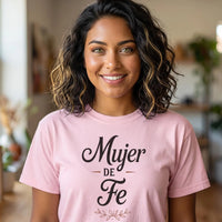 Mujer de Fe T-shirt | Spanish Christian Tee | Camisa Cristiana | Playera Cristiana | Spanish Faith Apparel
