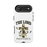The Lord Provides Phone Case | Bible Verse Phone Case | Christian iPhone 17 Tough Cover | Minimalist Scripture Gift For Christian Dad