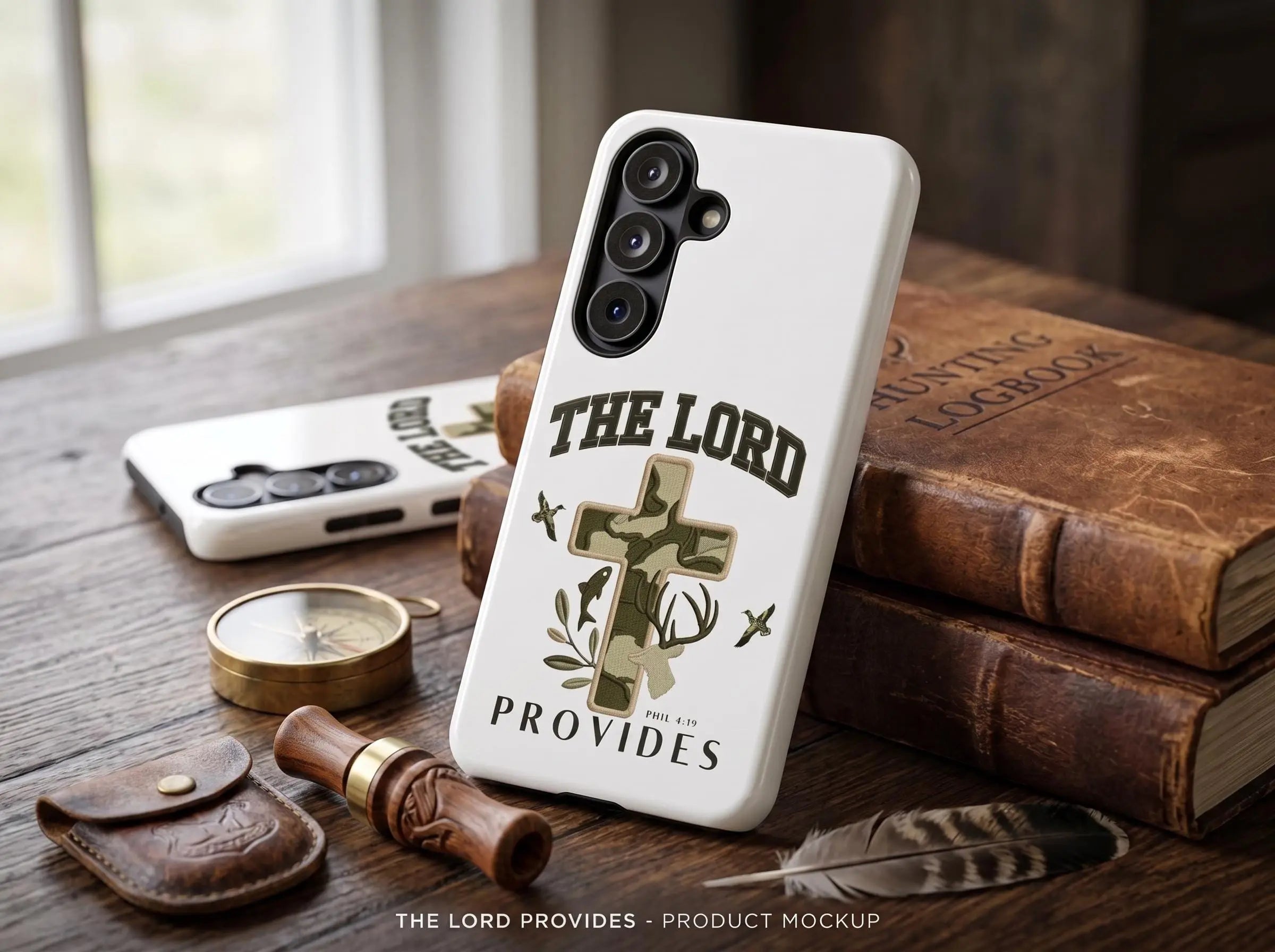 The Lord Provides Phone Case | Bible Verse Phone Case | Christian iPhone 17 Tough Cover | Minimalist Scripture Gift For Christian Dad