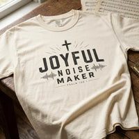 Joyful Noise Maker Christian T-Shirt, Church Tee, Christian Worship Shirt, Faith Graphic Tee, Praise Jesus Tee, Gift for Worship Leader