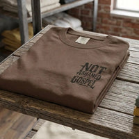 Comfort Colors Christian Shirt, Not Ashamed of the Gospel Tee, Vintage Faith Shirt, Church Apparel for Men, Christian Faith Tee