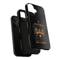 King of Kings Phone Case | Christian iPhone Case | Born to Redeem | Faith Phone Cover | Bible Verse Gift for Christians