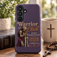 Warrior of Christ Phone Case | Christian iPhone & Samsung Case | 2 Chronicles 20:15 Bible Verse Cover | Faith-Based Protective Phone Cover