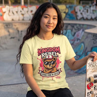 Kingdom Rebel Christian Youth Tee | Faith Based Youth Gift | Cool Church Tee | Christian Streetwear for Kids | Faith-Based Graphic T-Shirt