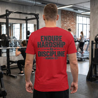 Christian Workout Shirt | Endure Hardship as Discipline T-Shirt | Christian Gym Clothes | Jesus Gym Shirt | Christian Athletic Wear