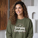 Everyday Conqueror sweatshirt, Christian Sweatshirt, Bible Verse Sweater, Christian Sweat For Women, Church Hoodie, Youth Pastor Gift