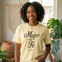 Mujer de Fe T-shirt | Spanish Christian Tee | Camisa Cristiana | Playera Cristiana | Spanish Faith Apparel