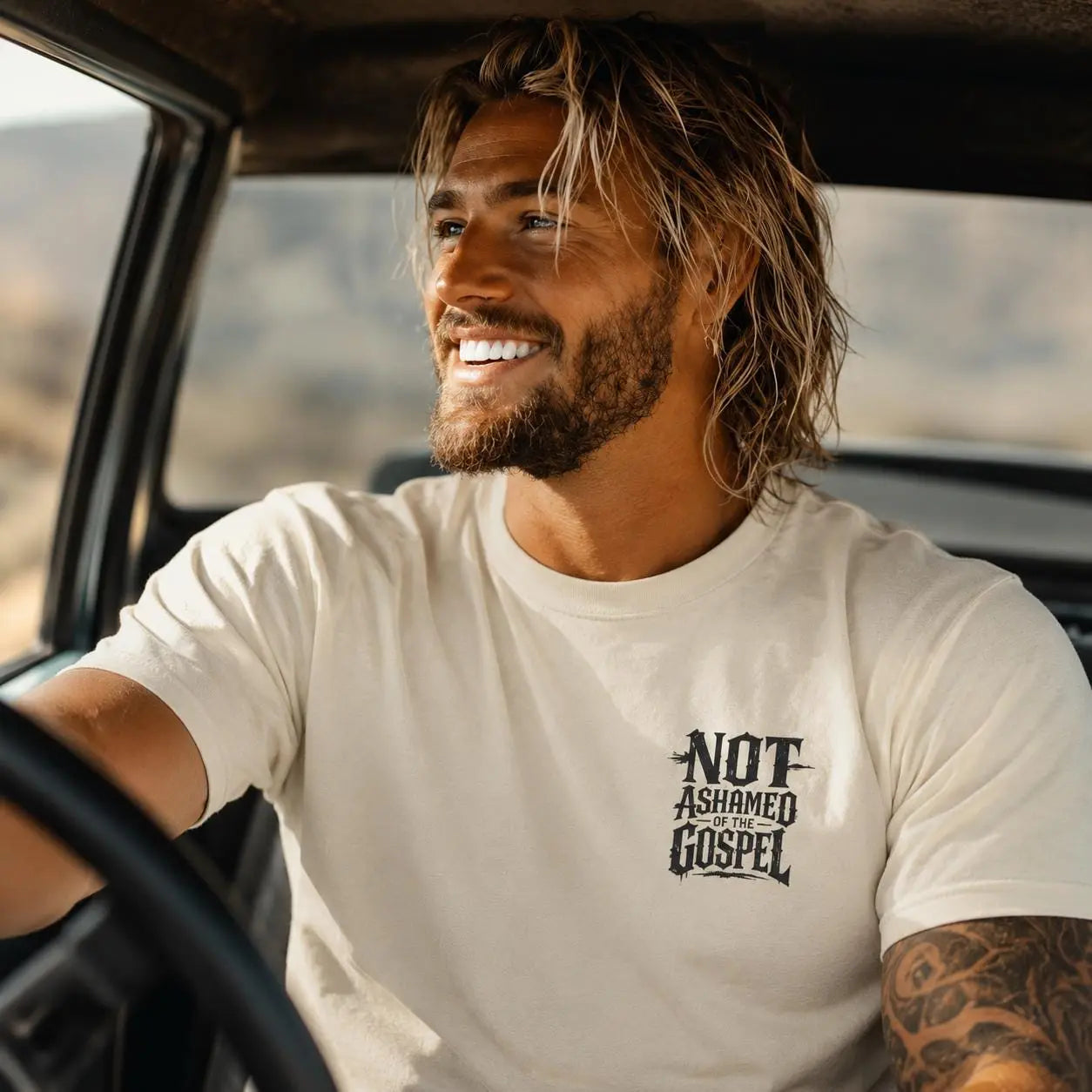 Comfort Colors Christian Shirt, Not Ashamed of the Gospel Tee, Vintage Faith Shirt, Church Apparel for Men, Christian Faith Tee