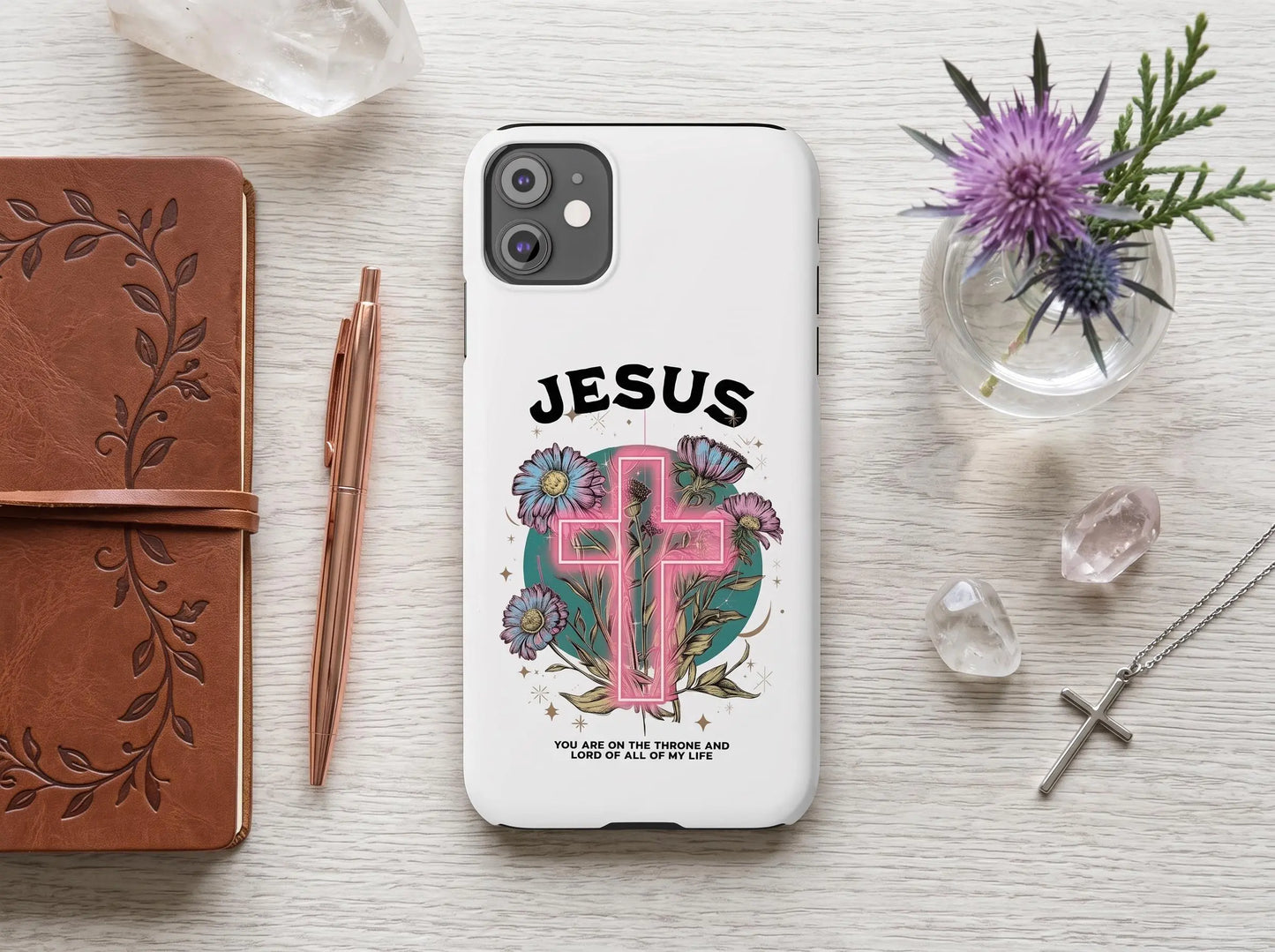 Jesus Christian Phone Case | Jesus Phone Cover | Cute Faith Phone Case | Religious iPhone & Samsung Case | Faith Gift for Her