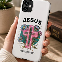 Jesus Christian Phone Case | Jesus Phone Cover | Cute Faith Phone Case | Religious iPhone & Samsung Case | Faith Gift for Her