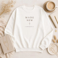 Made New Christian Sweatshirt, Minimalist Faith Shirt, Bible Verse Sweater, Christian faith crewneck