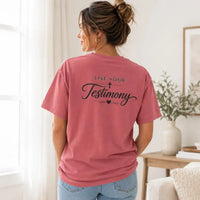 Live Your Testimony T-Shirt | But God Cross Inspirational Christian Tee